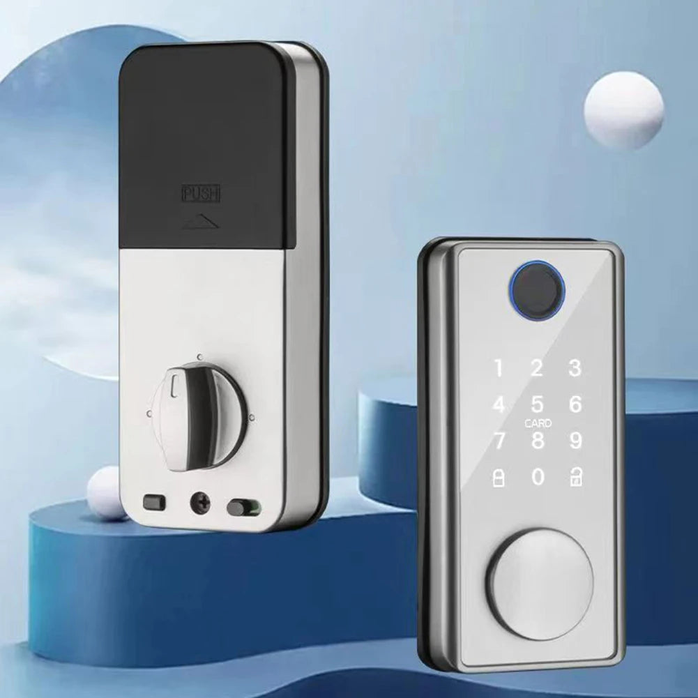 Smart Home Security Door Lock Anti-theft Biometric Smart Locks Tuya APP Bluetooth-compatible with Key Quick Unlock