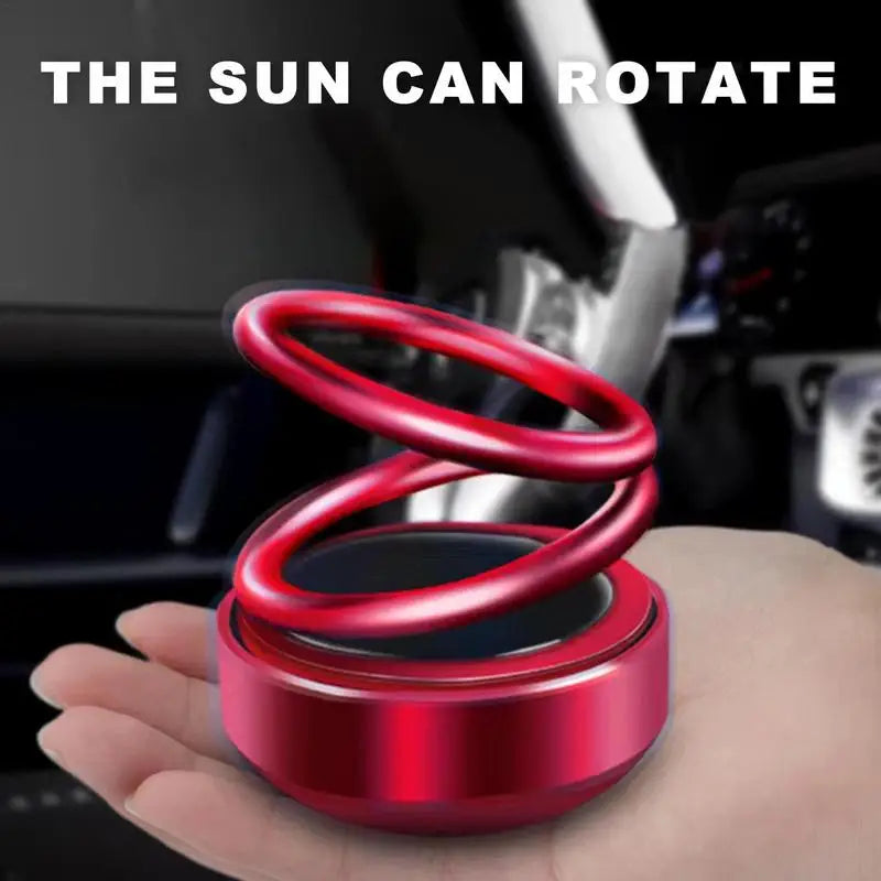 Solar Car Air Freshener Car Aromatherapy 360 Degree Rotation Perfume Fragrance Auto Flavoring Car Interior Decor Accessories