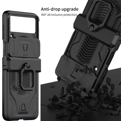 For Samsung GalaxyZ Flip 4 5G Hinge Case Hinge Full Protect Armor Hard TPU Cover Z Flip4 Case