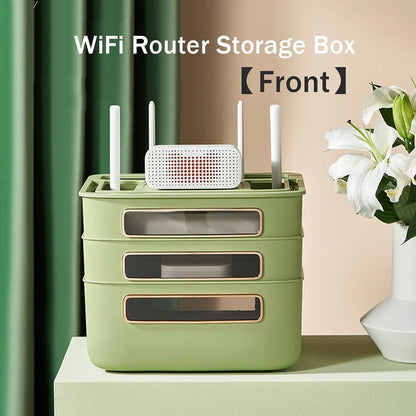 Wireless Wifi Router Storage Box with Transparent Modem