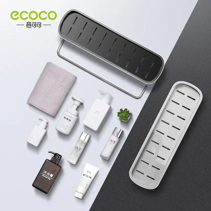 ECOCO Bathroom Shelf Shower Storage Organizer, Caddy Organizer, Wall Mount Shampoo Rack