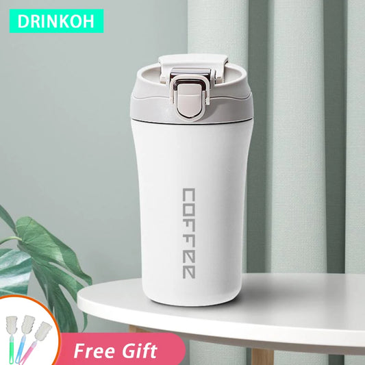 American Style Coffee Mug Portable Insulated Cup Water Bottle In-Car Vacuum Flasks Double Drinking Thermal Tumbler 450ml Thermos