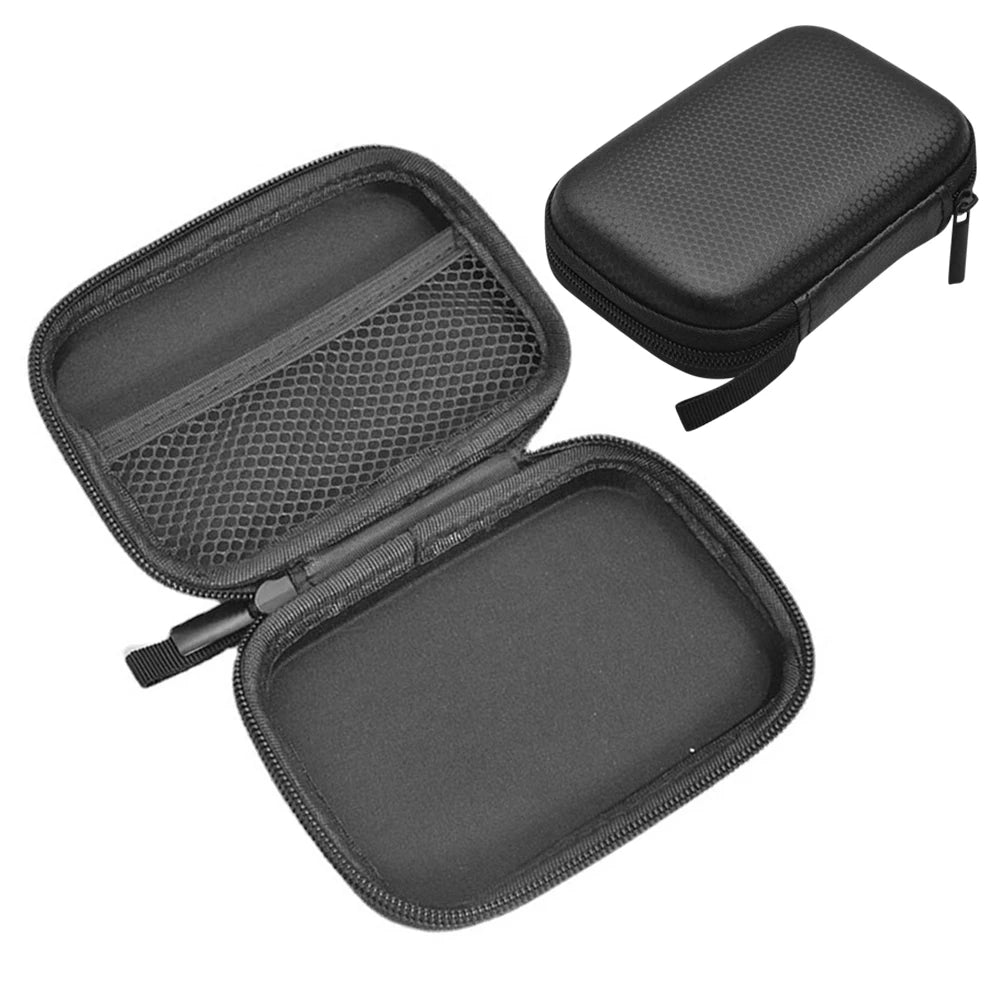 EVA Hard Carrying Case Anti-Scratch Hard Drive Case Earphone Storage Bags Tech Gadgets Portable Case for Earphone/Charging Cable