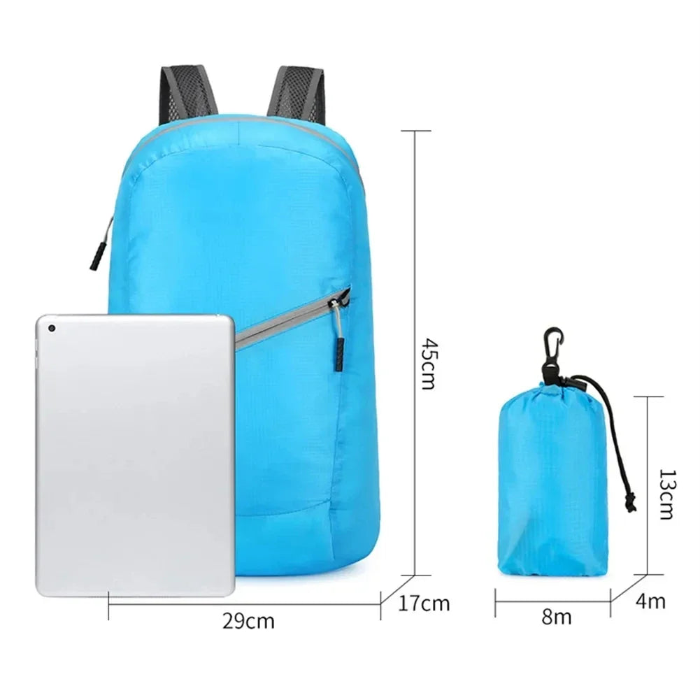 20L Lightweight Packable Backpack Foldable ultralight Outdoor Folding Backpack Travel Daypack Bag Sports Daypack for Men Women