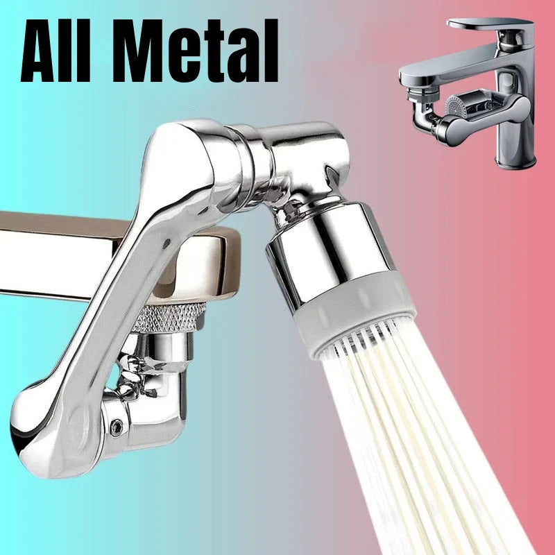 1pc Metal 1080° Universal Rotation Faucet Aerator Bubbler Nozzle Kitchen Tap Sprayer Head Adaptor Washbasin Faucet Extender