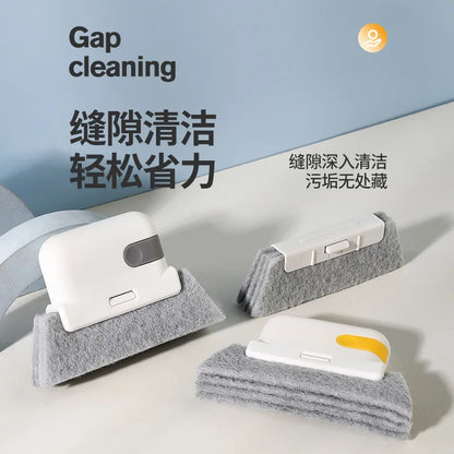 2-in-1 Groove Cleaning Tool Creative Window Groove Cleaning Cloth Window Cleaning Brush Windows Slot Cleaner Brush Groove Brush