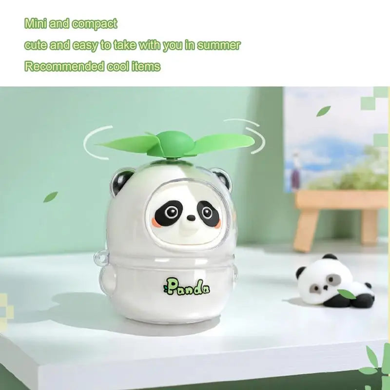 Personal Fan USB Rechargeable Mini Fans With Cartoon Design