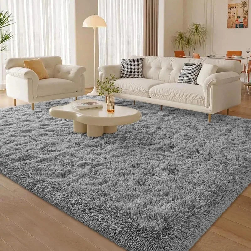 Large Soft Deep-Green Rugs for Bedroom, Fluffy Carpets, Indoor Modern Plush Area Rugs for Living Room Kids Girls Room