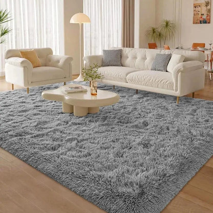 Large Soft Deep-Green Rugs for Bedroom, Fluffy Carpets, Indoor Modern Plush Area Rugs for Living Room Kids Girls Room