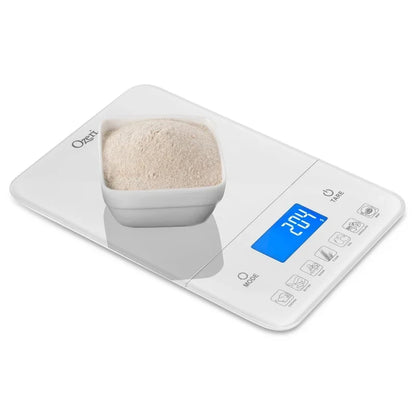 Ozeri Touch III 22 lbs. (10 kg) Digital Kitchen Scale with Calorie Counter, in Tempered Glass