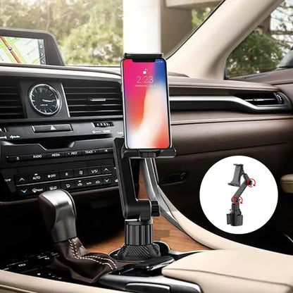 Tablet Cup Holder Mount 360 Adjustable Smartphone Holder Car 270 Tilt Bar Triangular Base Ram Mount Tablet Holder For SUVs