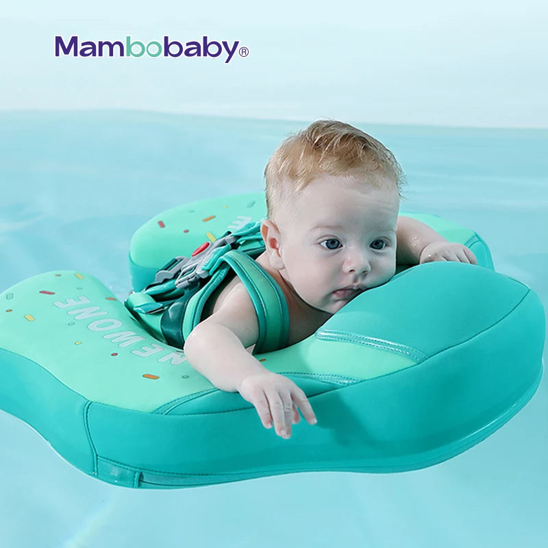 Mambobaby Baby Outdoor Summer Swimming Circle with Sunshade And Doughnut Style Baby Circle Toy