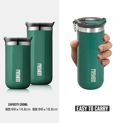 Thermos Bottle Cup Thermal Thermal Coffee Mug Stainless Steel Leakproof Insulated Double Wall Tumbler Vacuum Flasks Drinkware