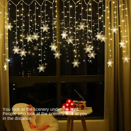 3.2M Christmas Snowflakes LED String Lights