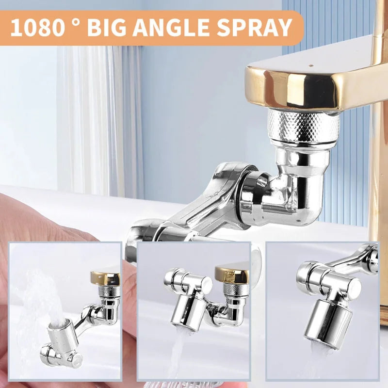 Swivel Faucet Aerator Splash Dual Mode Kitchen Tap Extender