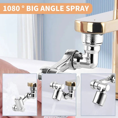 Swivel Faucet Aerator Splash Dual Mode Kitchen Tap Extender