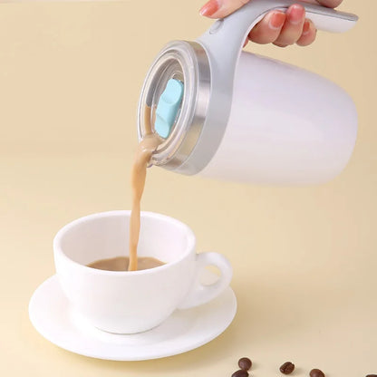 Self Stirring Milk Fruits Mixing Cup New 380ml Automatic Magnetic Coffee Mug Electric Stainless Steel Lazy Rotating Water Bottle