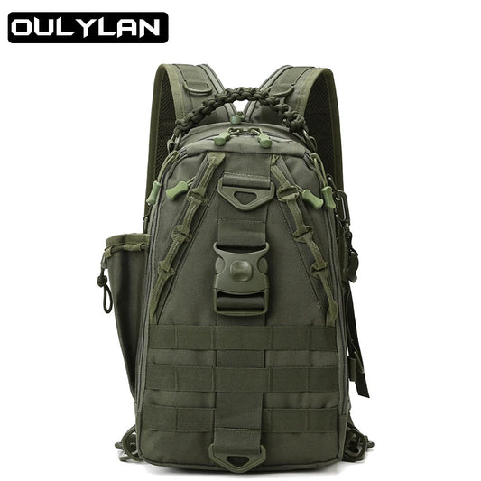 Waterproof Convenient Fishing Backpack Men Tactical Backpack Male Outdoor Multifunctional Camping Rucksack Climbing Shoulder Bag