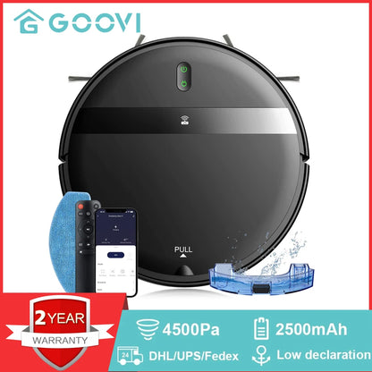 GOOVI G20 Robot Vacuum Cleaner 4500Pa Strong Suction 2500mAh Battery 3in1 Mopping Sweeping Suction Smart Home Support Wifi/alexa