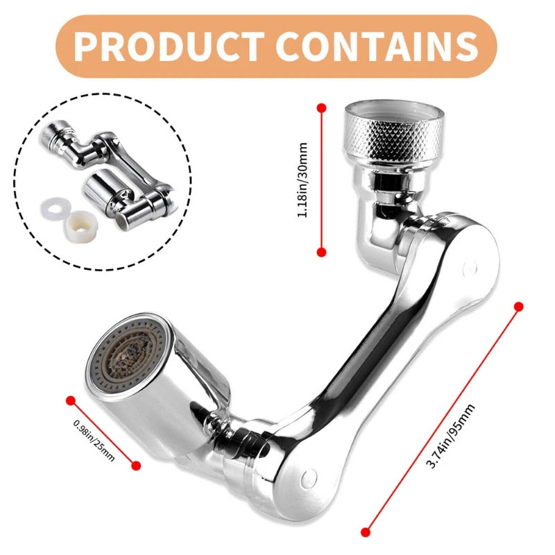 Swivel Faucet Aerator Splash Dual Mode Kitchen Tap Extender