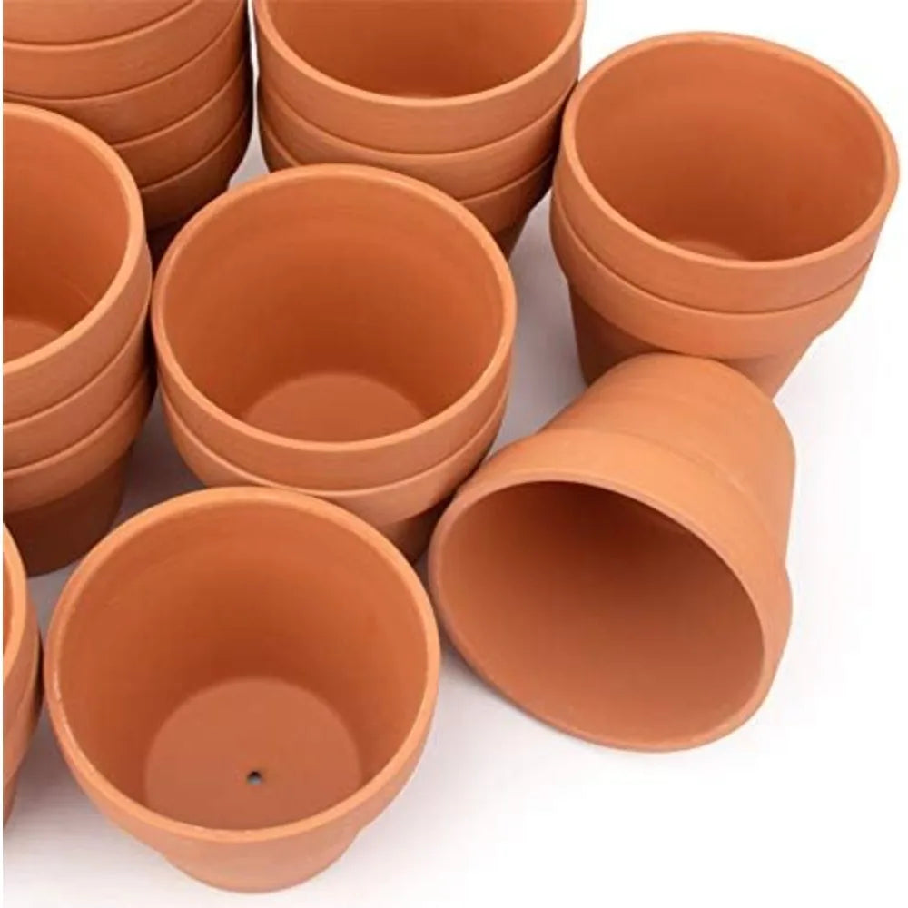 [26 Pack] 4" Planter Nursery Pots Terracotta Pot Clay Pots Clay Ceramic Pottery Cactus Flower Pots Succulent Nursery Garden