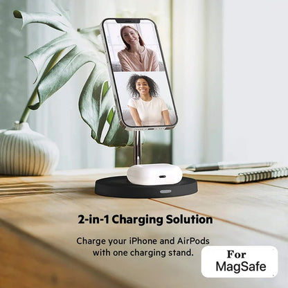 3 in 1 Qi Fast Wireless Charger Stand For iPhone 14 13 12 Apple Watch 4 in 1 Charging Station for Airpods Pro iWatch With light