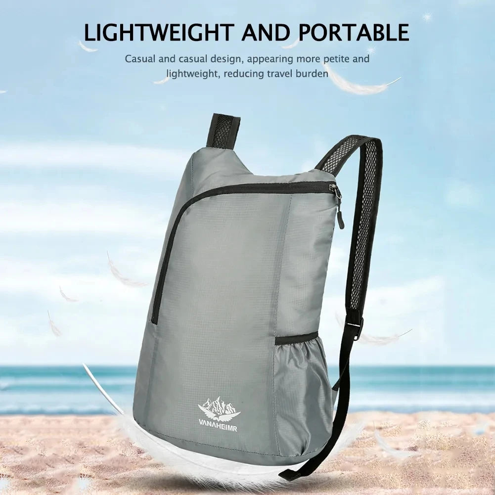 20L Lightweight Backpack Outdoor Portable Foldable Sport Bag Women Men Camping Hiking Travel Daypack Leisure Waterproof Bag