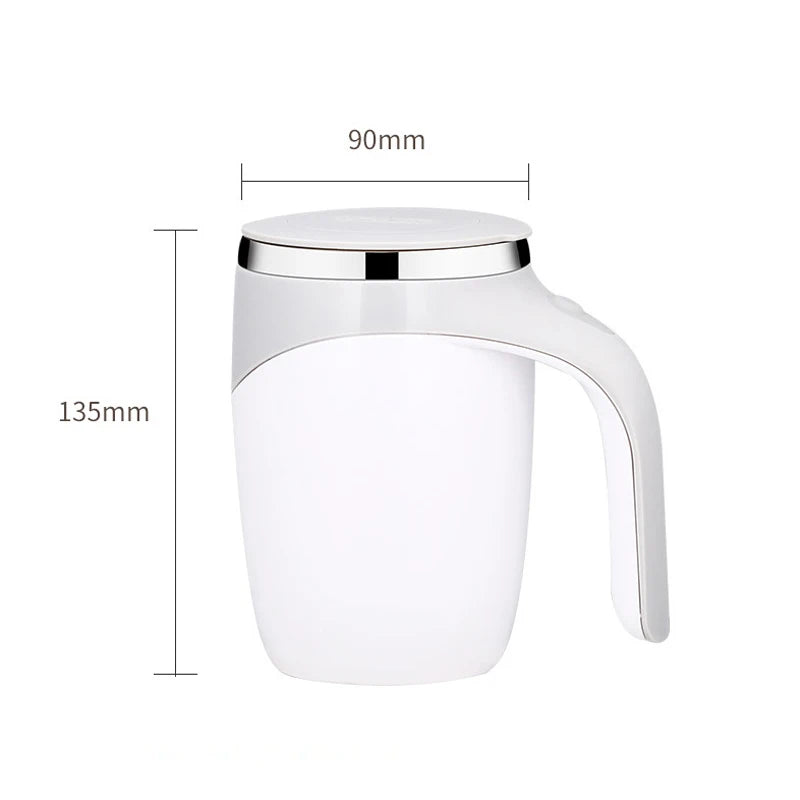 Self Stirring Milk Fruits Mixing Cup New 380ml Automatic Magnetic Coffee Mug Electric Stainless Steel Lazy Rotating Water Bottle