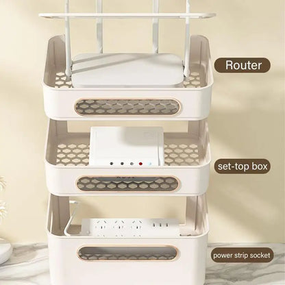 Multipurpose WiFi Router and Modem Storage Box