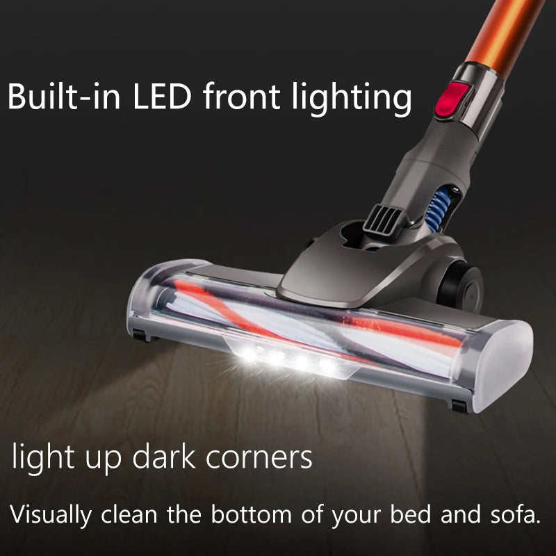 Wireless Handheld Vacuum Cleaner 15kPa Powerful Suction 150W Dual Motor LED Lighting Electric Sweeper Cordless Home Dust Cleaner