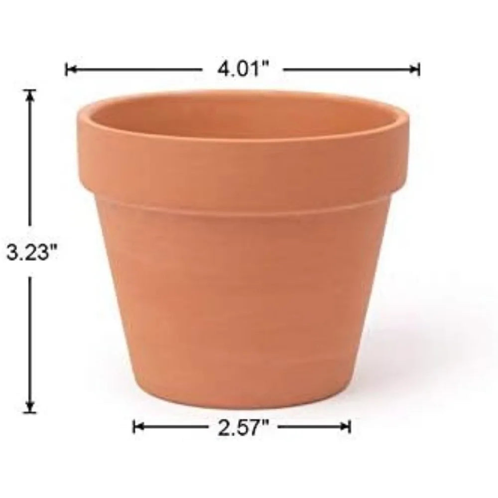 [26 Pack] 4" Planter Nursery Pots Terracotta Pot Clay Pots Clay Ceramic Pottery Cactus Flower Pots Succulent Nursery Garden