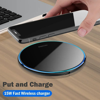 15W Fast Wireless Charging Pad for Google Pixel 8 7a 7 6 Pro Wireless Charger Charging Indicator with Type-C Cable Gift Case