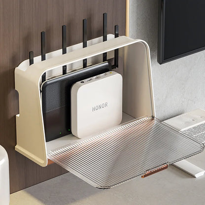 Hanging Wireless Wifi Router Shelf Storage Box