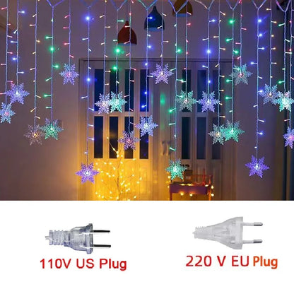 3.2M Christmas Snowflakes LED String Lights