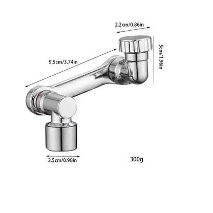 2pcs Faucet Extender, ABS Robotic Arm,Single Mode,1080° Rotating Universal Faucet Extension, Swivel Faucet For Bathroom Sink