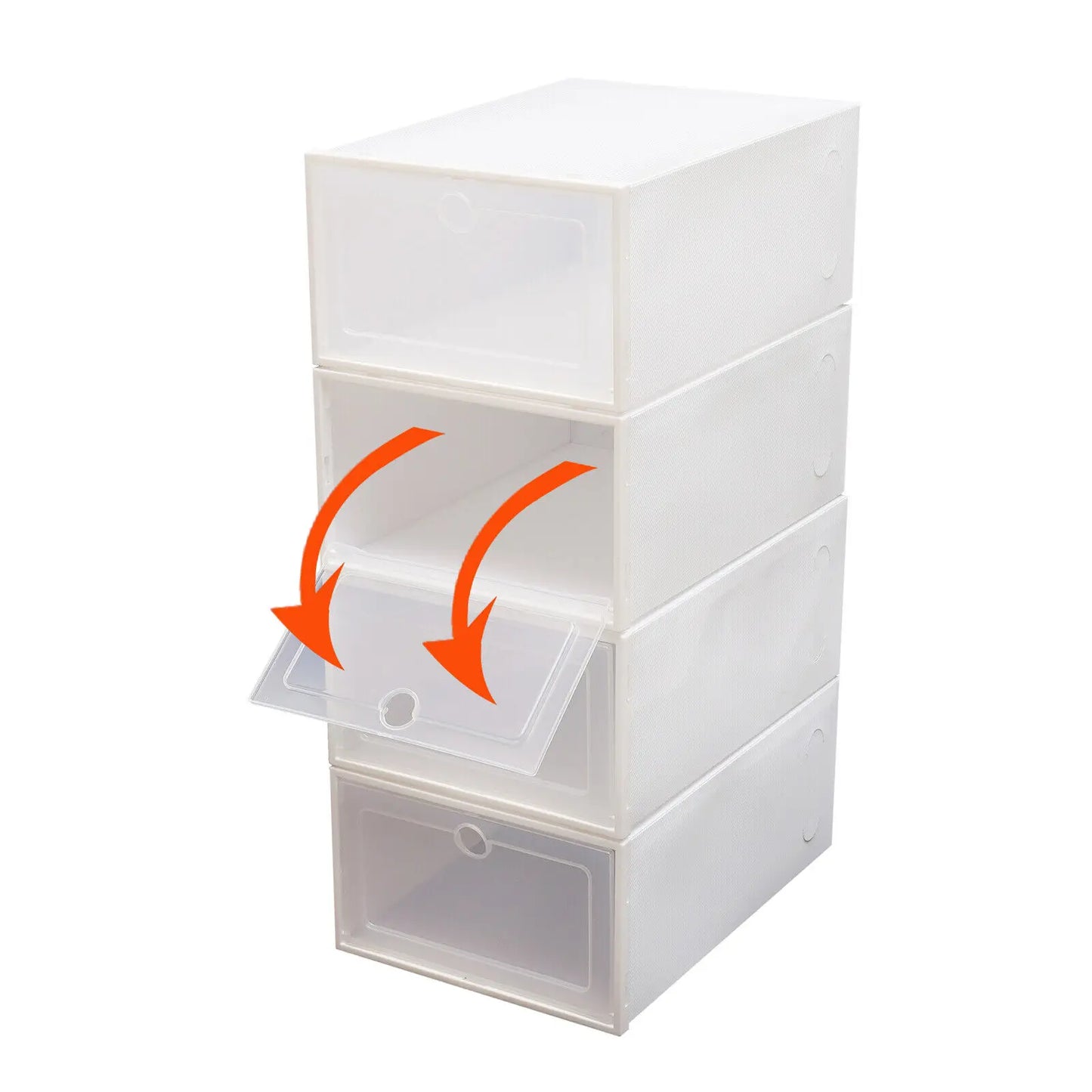 20pcs/24pcs Shoe Box Set Foldable Storage Plastic Clear Home Organizer Shoe Rack Stack Cabinet rangement chaussures