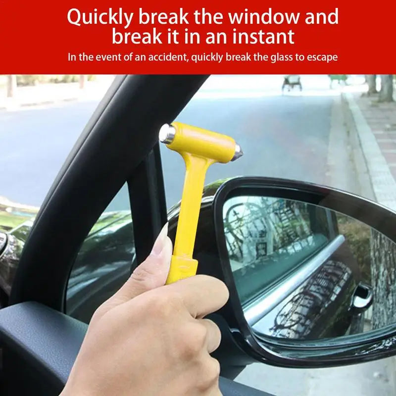 Car Safety Hammer Emergency Glass Window Breaker Seatbelt Cutter Essential 2-in-1 Vehicle Escape Tools Car Accessories