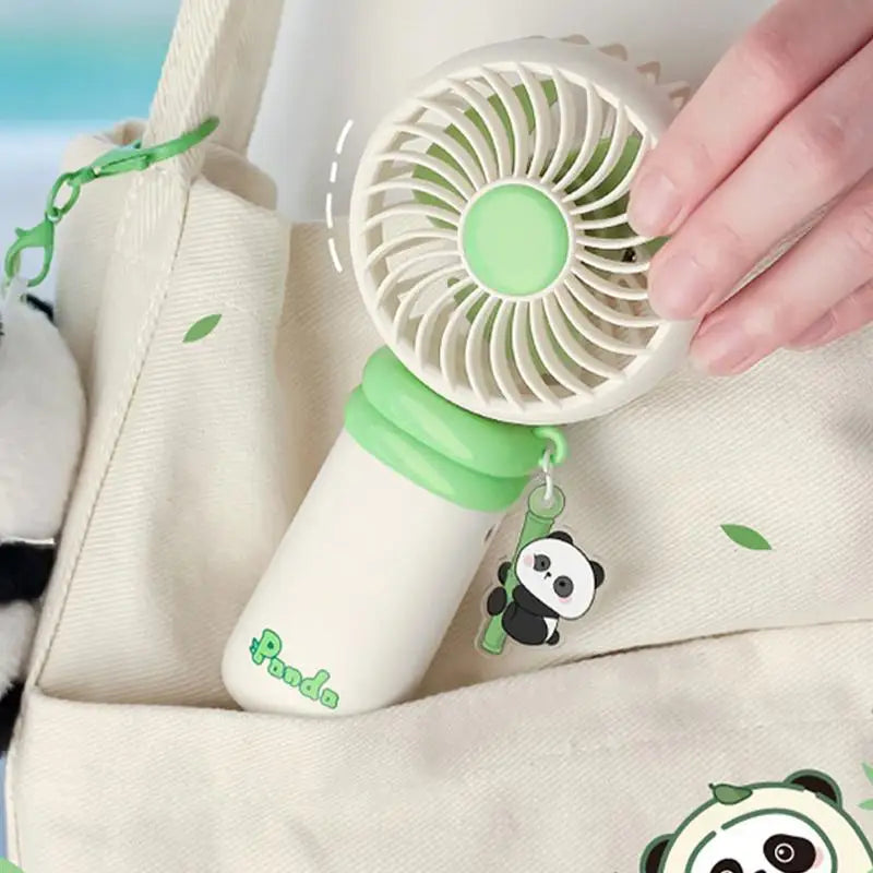 Personal Fan USB Rechargeable Mini Fans With Cartoon Design