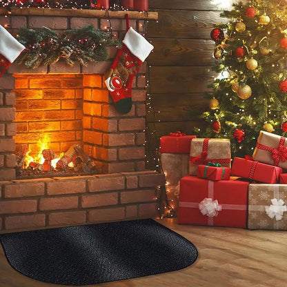 Fireproof Fireplace Mat Heat Resistant Grill Mats For Outdoor Grill Deck Protector Non Slip Kitchen Cabin Lodge Rug Heat