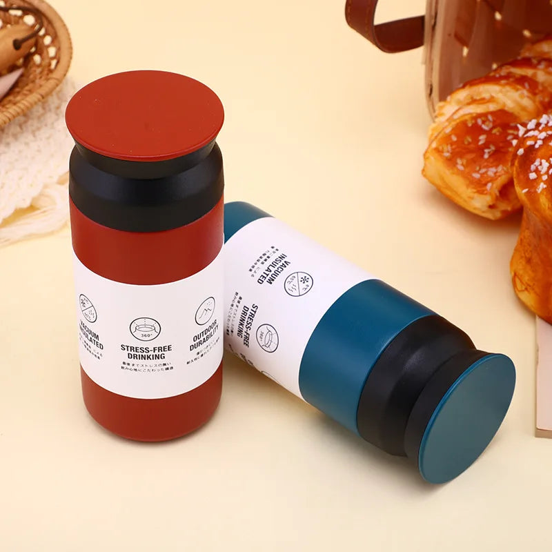 500ml  Water Bottle Vacuum  Mini Gym Thermos Mug Heat Preservation Mug Stainless Steel Thermal Travel Coffee Cup  For The Car