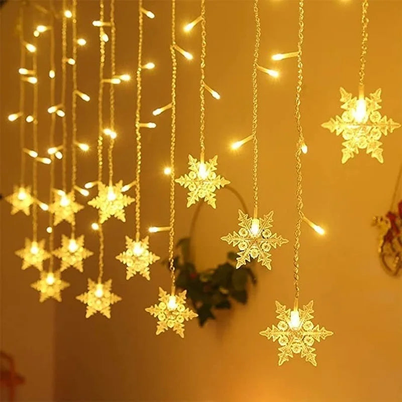 3.2M Christmas Snowflakes LED String Lights