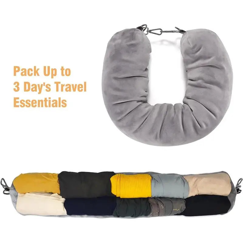 Stuffable Clothing Travel Neck Pillowcase