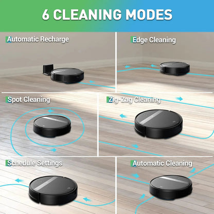 ZCWA Robot Vacuum Cleaner Auto Charging 6000Pa Power App Control Water Tank Wet Mopping Robot Vacuum Cleaner Electric Sweeper