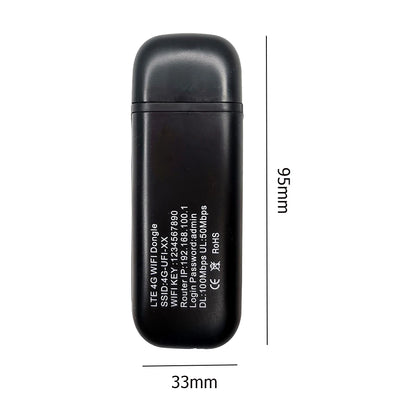 Plastic 4G LTE USB Modem WiFi Dongle 150Mbps for Laptops Notebooks UMPCs MID Devices Networking Accessories