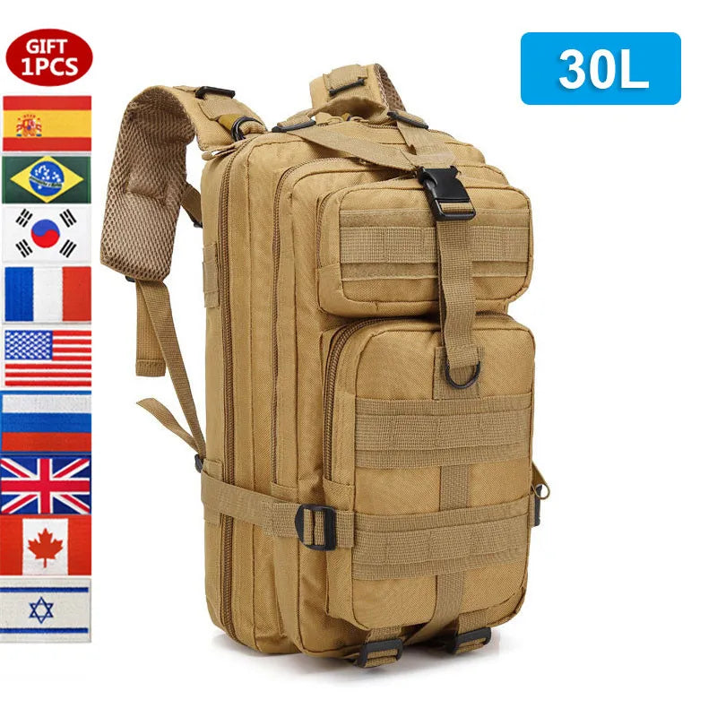 Oulylan Military Backpack 50L Large Capacity Camping Men Rucksacks Tactical Hunting Nylon Bag For Sport Trekking Waterproof Pack