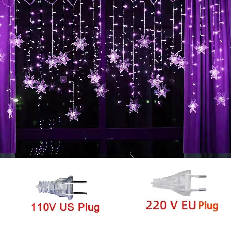 3.2M Christmas Snowflakes LED String Lights