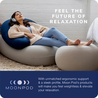 Moon Pod Bean Bag Chairs for Adults, Comfort & All Day Deep Relaxation – Ultra Soft Ergonomic Support