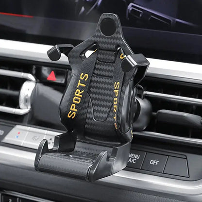 Car Holder For Cell Phone Racing Seats Car Phone Holder With Safety Belt 360 Rotation Car Phone Holder