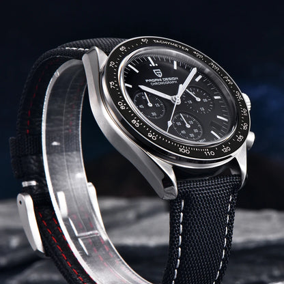 PAGANI DESIGN Moon Mens Watches 2023 Top Brand Luxury Quartz Watch For Men Chronograph Luminous Sapphire Mirror Waterproof Clock