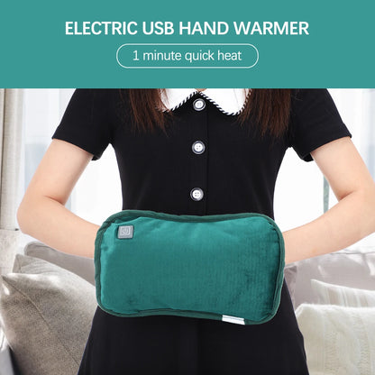 Hand Warmer Electric USB Heater Graphene Heating Flannel Warmer Bag Winter Hand Warmer Feet Warm Belly Portable Foldable Office